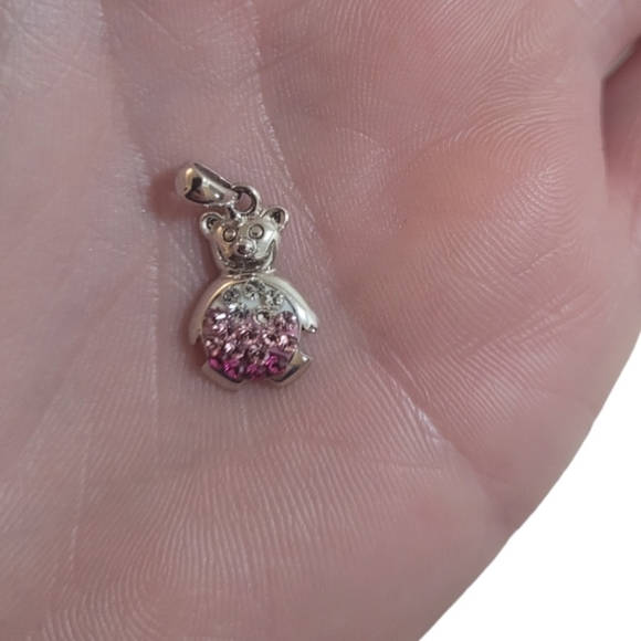 925 Silver Teddy Bear Charm - Picture 2 of 6